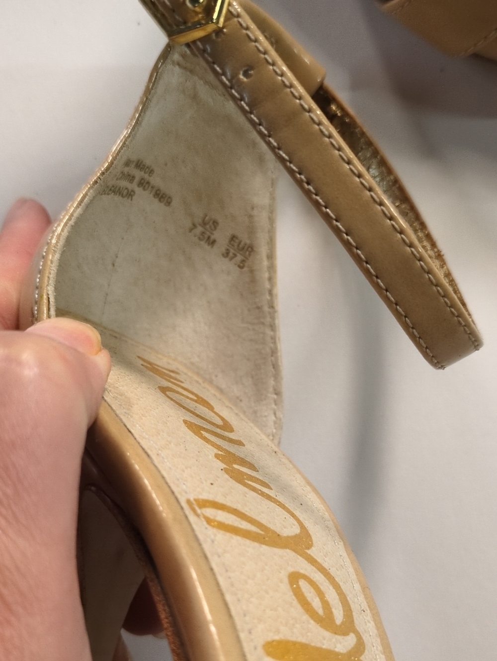 Sam Edelman Eleanor Nude Heel, Size 7.5 - Picture 4 of 7